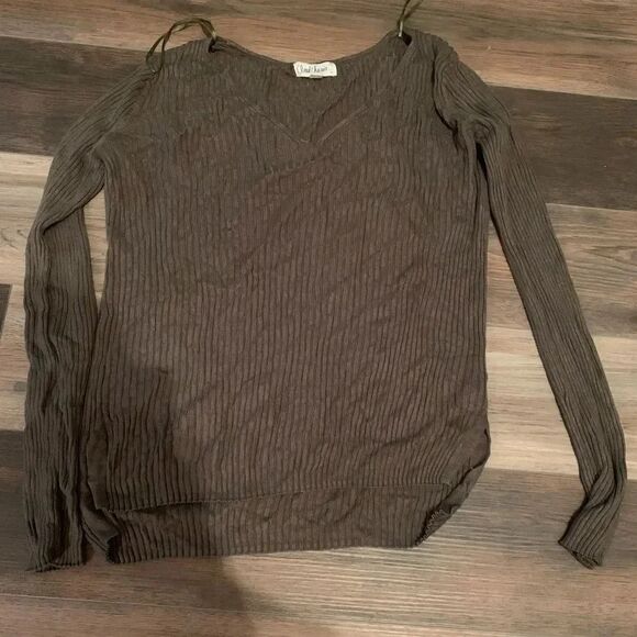 ❤️ MUST BUNDLE ❤️ Cloud chaser rib knit long sleeve tee - Picture 2 of 2